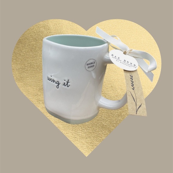 Hummingbird "Wing It" Rae Dunn Double-Sided Mug - Picture 4 of 5